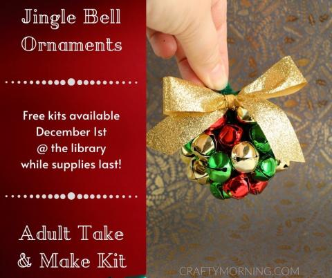 Jingle Bell Ornament Take & Make for Adults available December 1