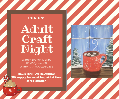 Adult Paint Night - Hot Cocoa Window