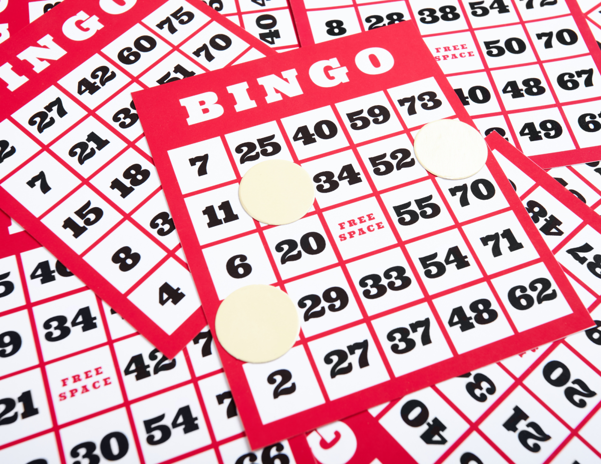 Pile of BINGO game sheets