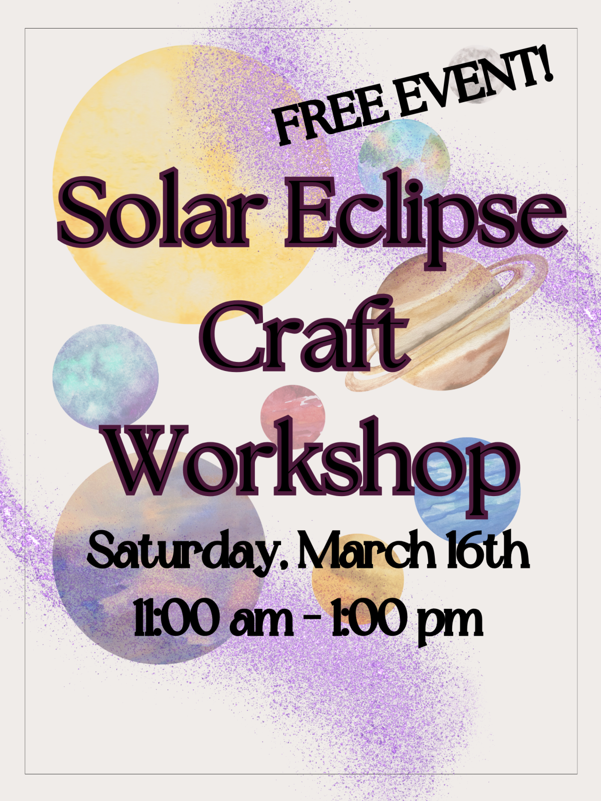 MARCH CRAFT Solar Eclipse