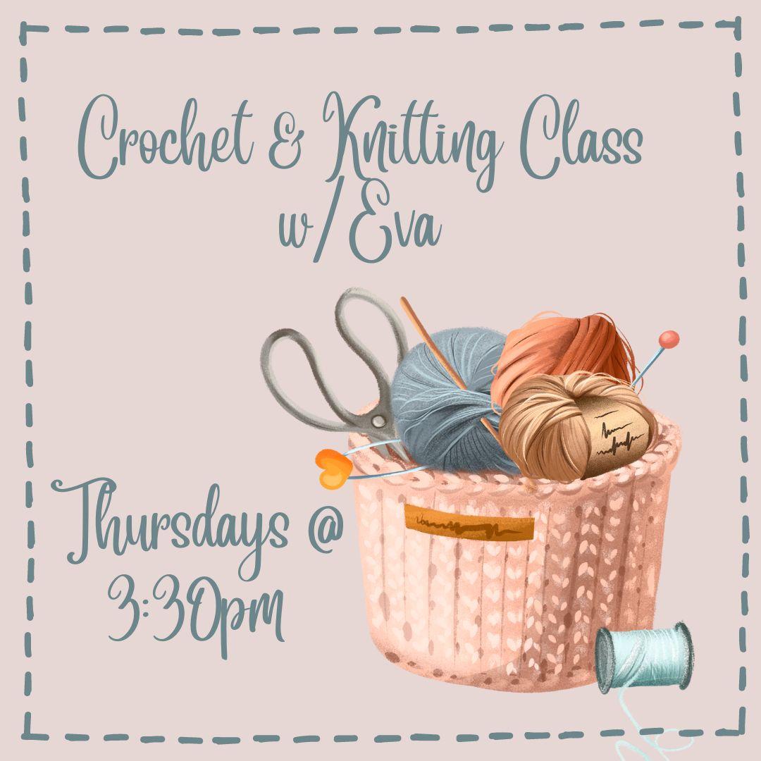 Class meets every Thursday @ 3:30 at Warren Branch Library!  Whether you are a beginner wanting to learn or an expert looking for a friendly group to work on your projects with, this is the group for you! Limited needles and yarn are available for beginners that want to try it out before they invest in supplies. No registration necessary!